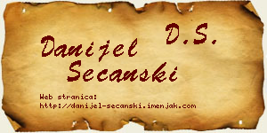 Danijel Sečanski vizit kartica